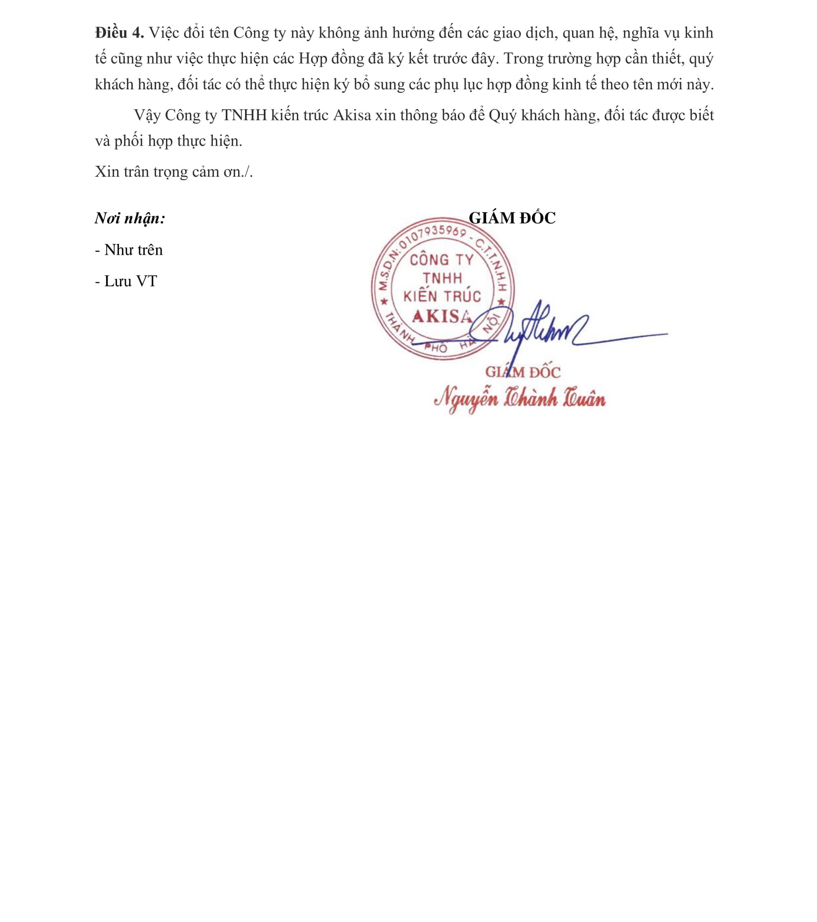 Thong bao doi ten cty Akisa-2_1