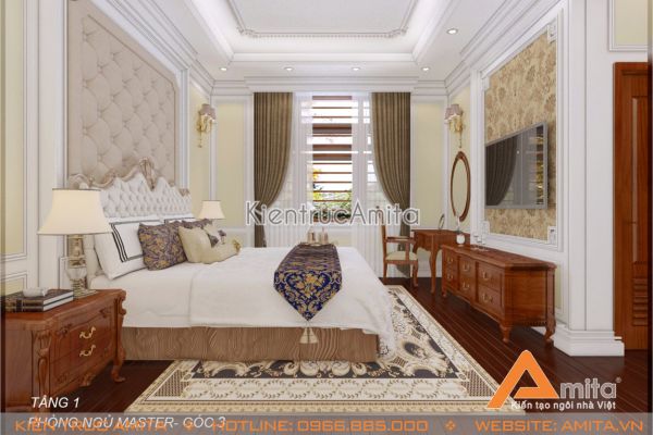 Mẫu thiết kế nội thất tân cổ điển cực đẹp (CĐT: ông Kỹ - Phú Thọ) NT12003