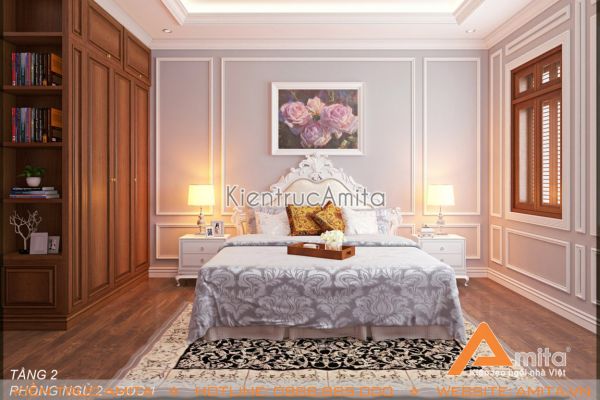 Mẫu thiết kế nội thất tân cổ điển cực đẹp (CĐT: ông Kỹ - Phú Thọ) NT12003