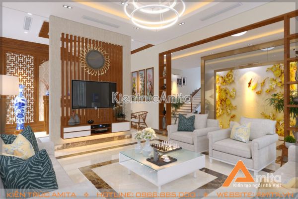 Mẫu nội thất biệt thự hiện đại đẹp (CĐT: bà Phượng - Nghệ An) NT11010