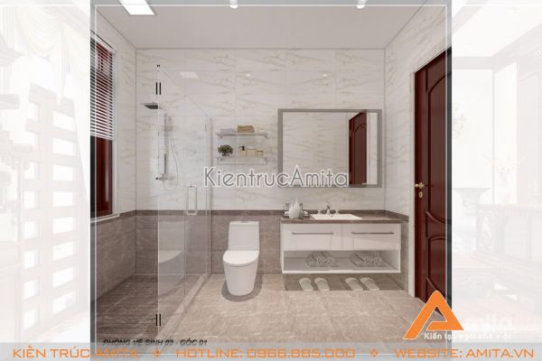 Thiết kế nội thất tân cổ điển ấn tượng (CĐT: ông Hùng - Khánh Hòa) NT12011