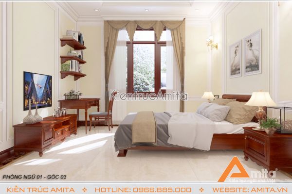 Thiết kế nội thất tân cổ điển ấn tượng (CĐT: ông Hùng - Khánh Hòa) NT12011