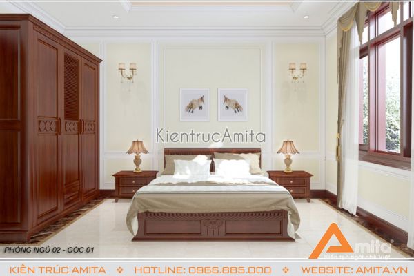 Thiết kế nội thất tân cổ điển ấn tượng (CĐT: ông Hùng - Khánh Hòa) NT12011