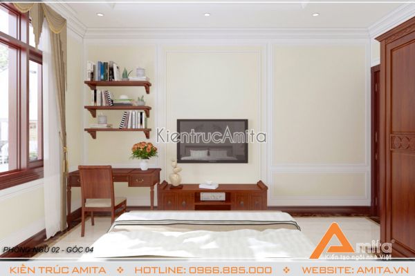 Thiết kế nội thất tân cổ điển ấn tượng (CĐT: ông Hùng - Khánh Hòa) NT12011