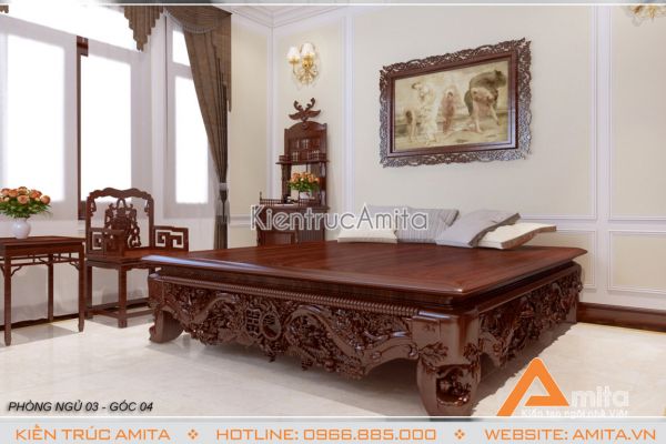 Thiết kế nội thất tân cổ điển ấn tượng (CĐT: ông Hùng - Khánh Hòa) NT12011