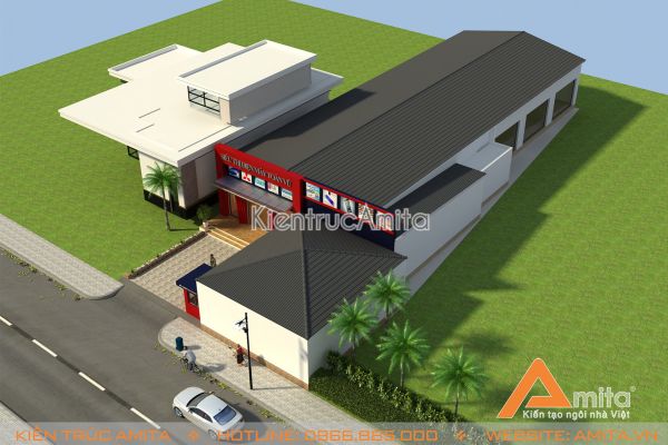Mẫu thiết kế siêu thị mini 1 tầng tại Hà Nội (CĐT: ông Toàn) KT11017