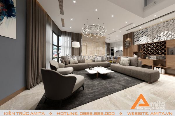 Mẫu nội thất chung cư phong cách hiện đại (CĐT: ông Hùng - Nghệ An) NT21001