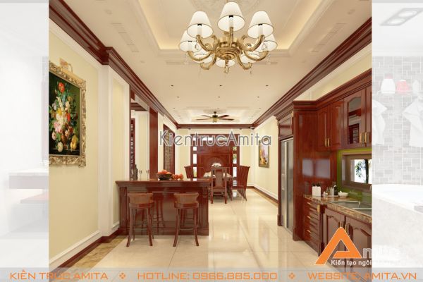 Mẫu nội thất tân cổ điển đẹp (CĐT: ông Tuấn - Quảng Ninh) NT12007 