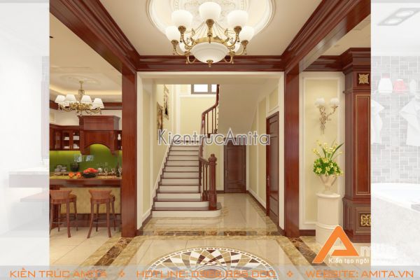 Mẫu nội thất tân cổ điển đẹp (CĐT: ông Tuấn - Quảng Ninh) NT12007 