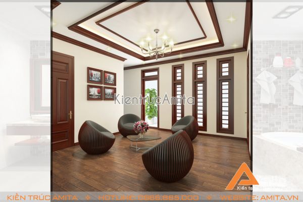 Mẫu nội thất tân cổ điển đẹp (CĐT: ông Tuấn - Quảng Ninh) NT12007 