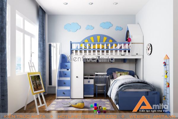 Thiết kế nội thất nhà phố hiện đại đẹp (CĐT: bà Ngân - Thái Nguyên) NT11002