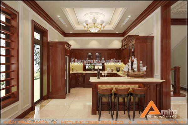 Mẫu nội thất biệt thự tân cổ điển (CĐT: ông Vũ - Hưng Yên) NT12004