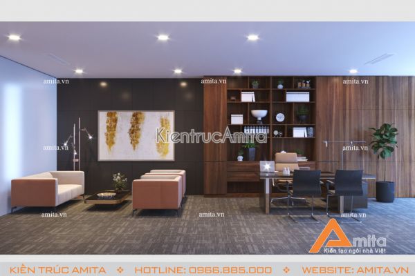 Thiết kế nội thất văn phòng hiện đại (CĐT: ông Sơn - Hà Nội) NT31015 