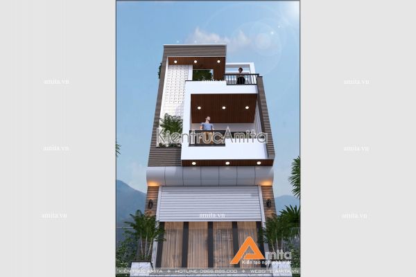 Mẫu nhà lô phố hiện đại 3 tầng đẹp (CĐT: ông Trung - Thanh Hóa) KT31135