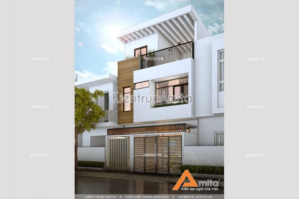Mẫu thiết kế nhà phố hiện đại 3 tầng nổi bật tại Phú Thọ- KT31025