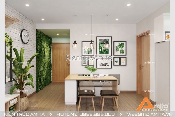 Thiết kế nội thất chung cư phong cách hiện đại (CĐT: ông Trung - Hà Nội) NT21012