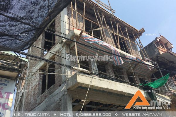 Giám sát thi công nhà phố 2 mặt tiền (CĐT: Ông Thắng - Hà Nội) TC41034