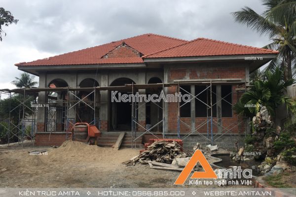 Thi công hoàn thiện biệt thự 1 tầng (CĐT: Ông Hùng - Khánh Hòa) TC11008