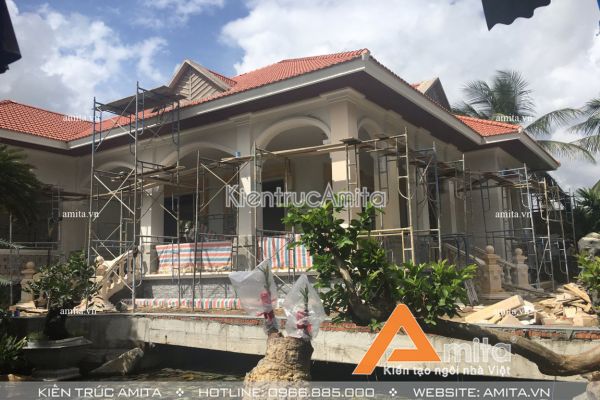 Thi công hoàn thiện biệt thự 1 tầng (CĐT: Ông Hùng - Khánh Hòa) TC11008