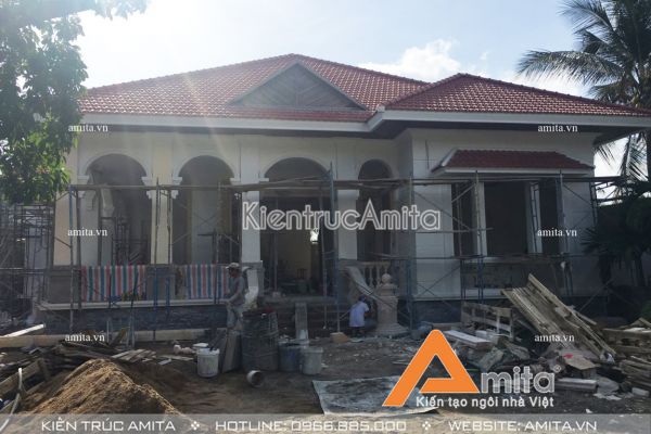 Thi công hoàn thiện biệt thự 1 tầng (CĐT: Ông Hùng - Khánh Hòa) TC11008