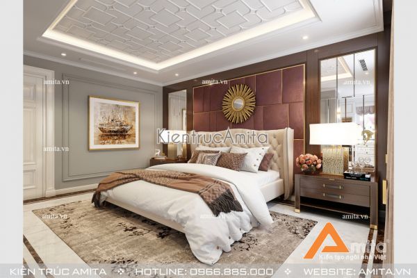 Thiết kế nội thất biệt thự hiện đại ở Vinhome riverside (CĐT: Bà Nga, Hà Nội) NT11016 