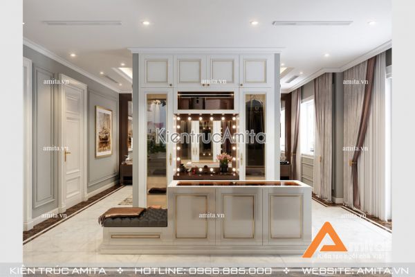 Thiết kế nội thất biệt thự hiện đại ở Vinhome riverside (CĐT: Bà Nga, Hà Nội) NT11016 