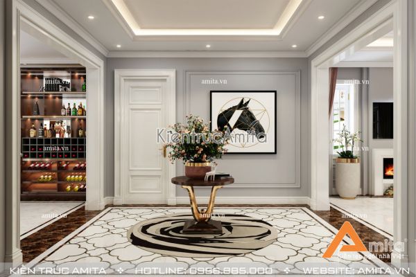 Thiết kế nội thất biệt thự hiện đại ở Vinhome riverside (CĐT: Bà Nga, Hà Nội) NT11016 