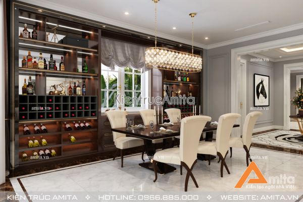 Thiết kế nội thất biệt thự hiện đại ở Vinhome riverside (CĐT: Bà Nga, Hà Nội) NT11016 