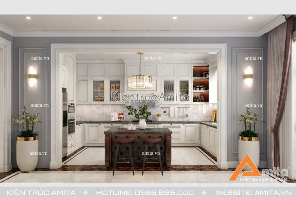 Thiết kế nội thất biệt thự hiện đại ở Vinhome riverside (CĐT: Bà Nga, Hà Nội) NT11016 