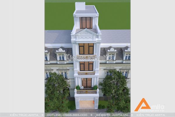 Mẫu nhà phố phong cách tân cổ điển đẹp  KT52115-3
