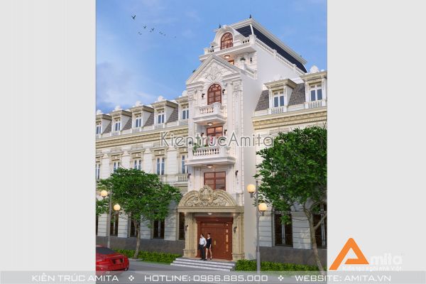 Mẫu thiết kế nhà phố tân cổ điển đẹp (CĐT:Ông Vinh-Quảng Bình) KT52102