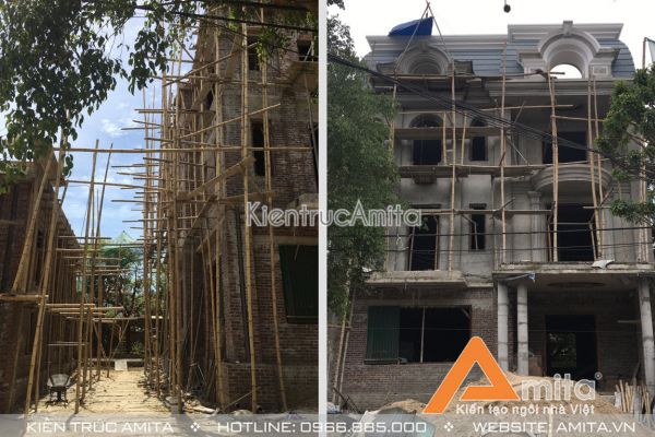 Thi công biệt thự tân cổ điển ở Nghệ An (CĐT: Ông Sơn - Nghệ An) TC32063