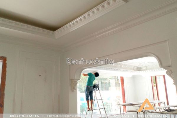 Thi công nội thất biệt thự tân cổ điển đẹp (CĐT: Ông Sơn - Nghệ An) TC32063-NT