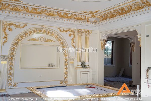 Thi công nội thất biệt thự tân cổ điển đẹp (CĐT: Ông Sơn - Nghệ An) TC32063-NT