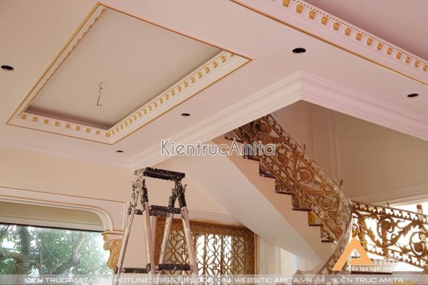 Thi công nội thất biệt thự tân cổ điển đẹp (CĐT: Ông Sơn - Nghệ An) TC32063-NT