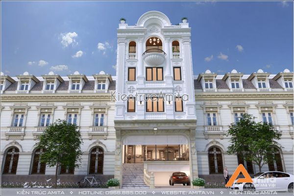 Thiết kế nhà lô phố mặt tiền 8m (CĐT: Ông Thái - Ninh Bình) KT62030