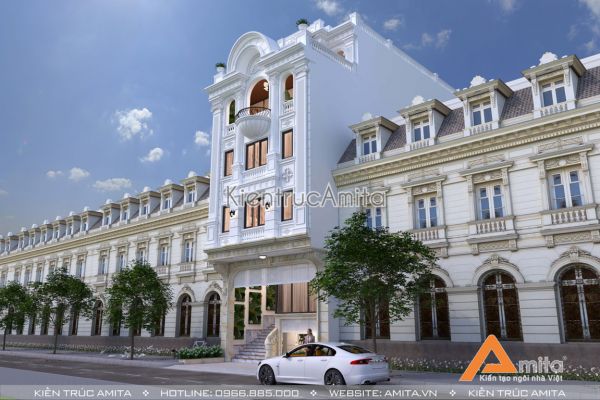 Thiết kế nhà lô phố mặt tiền 8m (CĐT: Ông Thái - Ninh Bình) KT62030