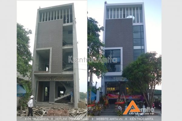 Thi công nhà văn phòng kiêm quán cà phê (CĐT: Ông Tùng - Hà Nội) TC45006