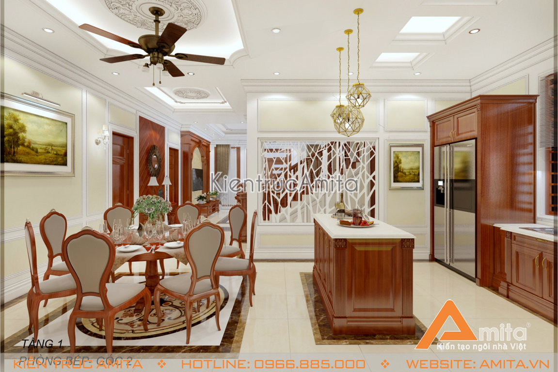 Mẫu thiết kế nội thất tân cổ điển đẹp