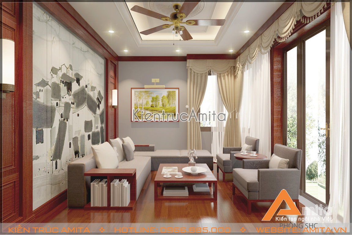 Mẫu nội thất biệt thự tân cổ điển (CĐT: ông Vũ - Hưng Yên) NT12004