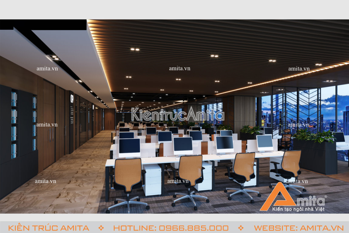Thiết kế nội thất văn phòng hiện đại