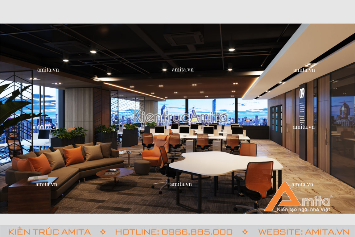Thiết kế nội thất văn phòng hiện đại