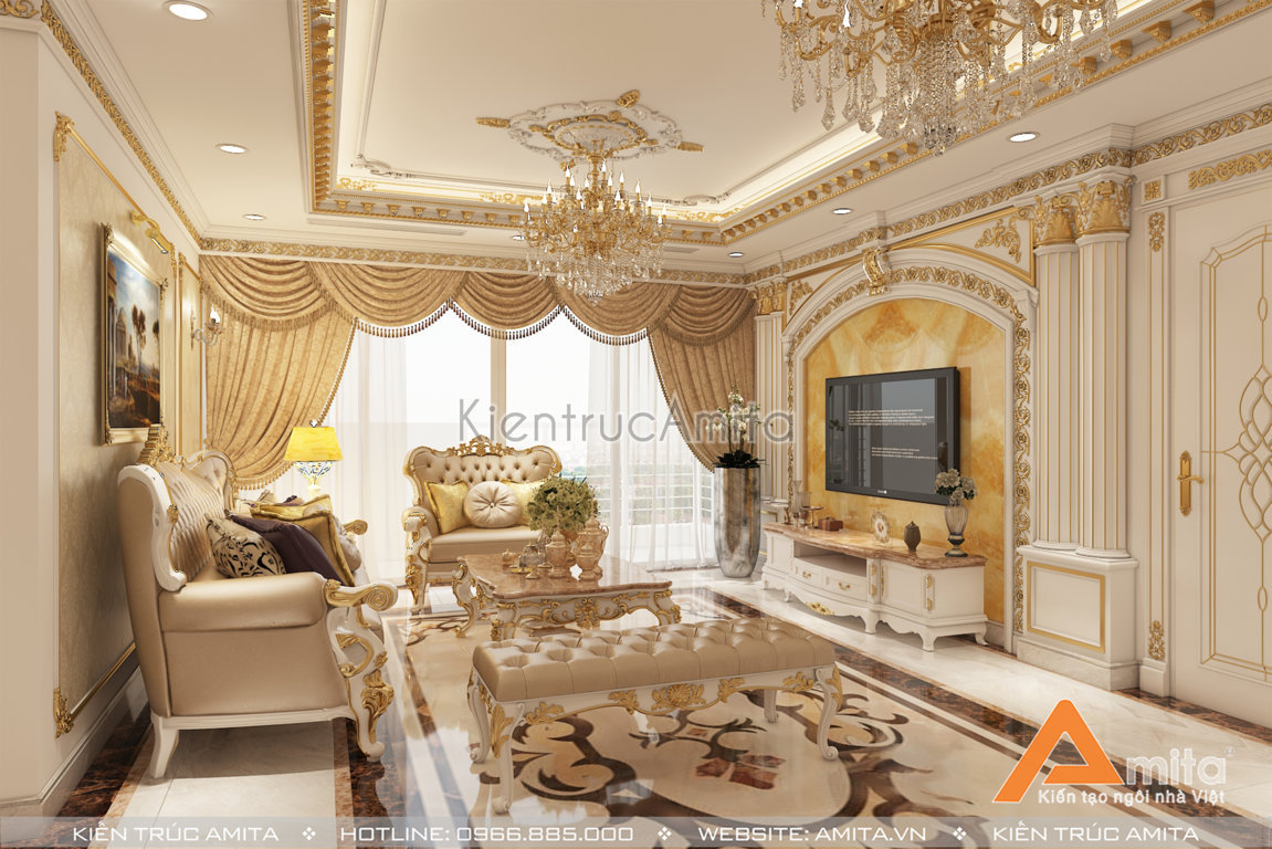 Thiết kế nội thất chung cư cao cấp (CĐT: ông Tuyên - Hà Nội) NT22018