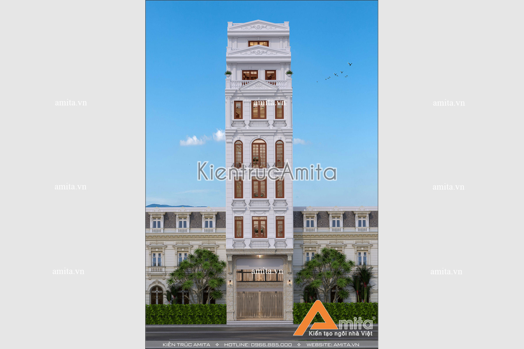 Thiết kế nhà phố 5x12m kết hợp kinh doanh (CĐT: ông Tùng - Hà Nội) KT82192