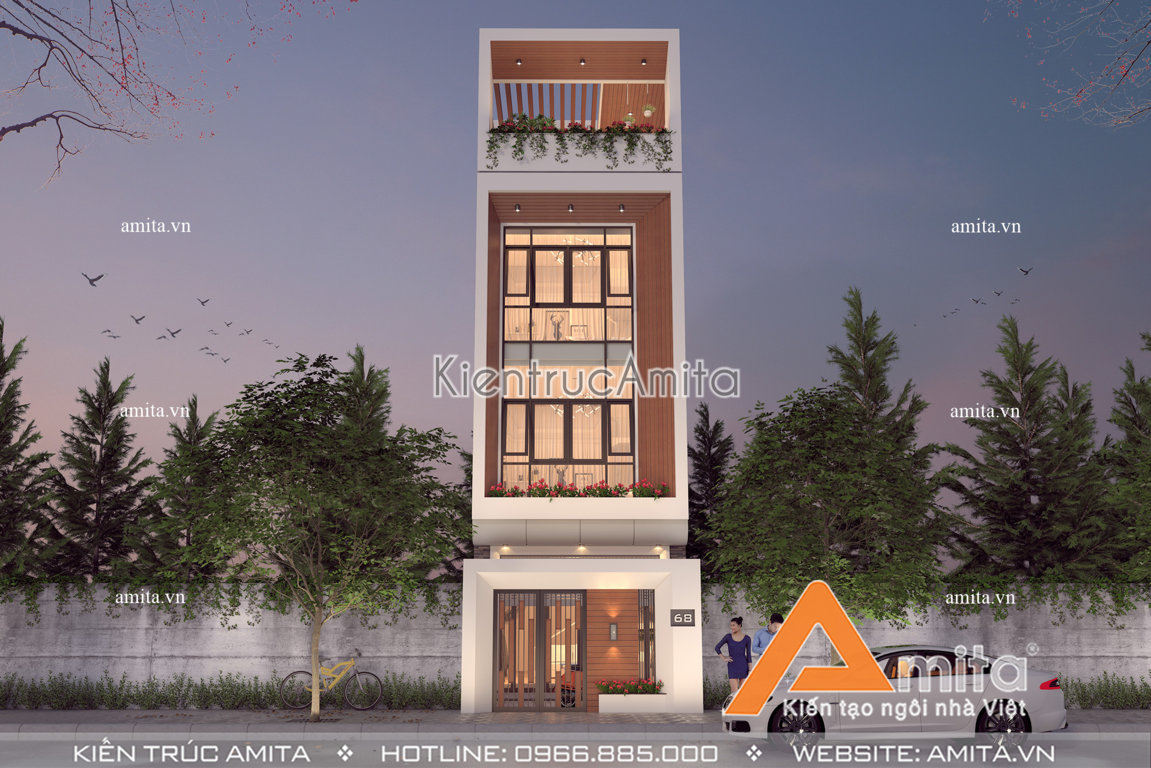 Thiết kế nhà ống 50m2 phong cách hiện đại 