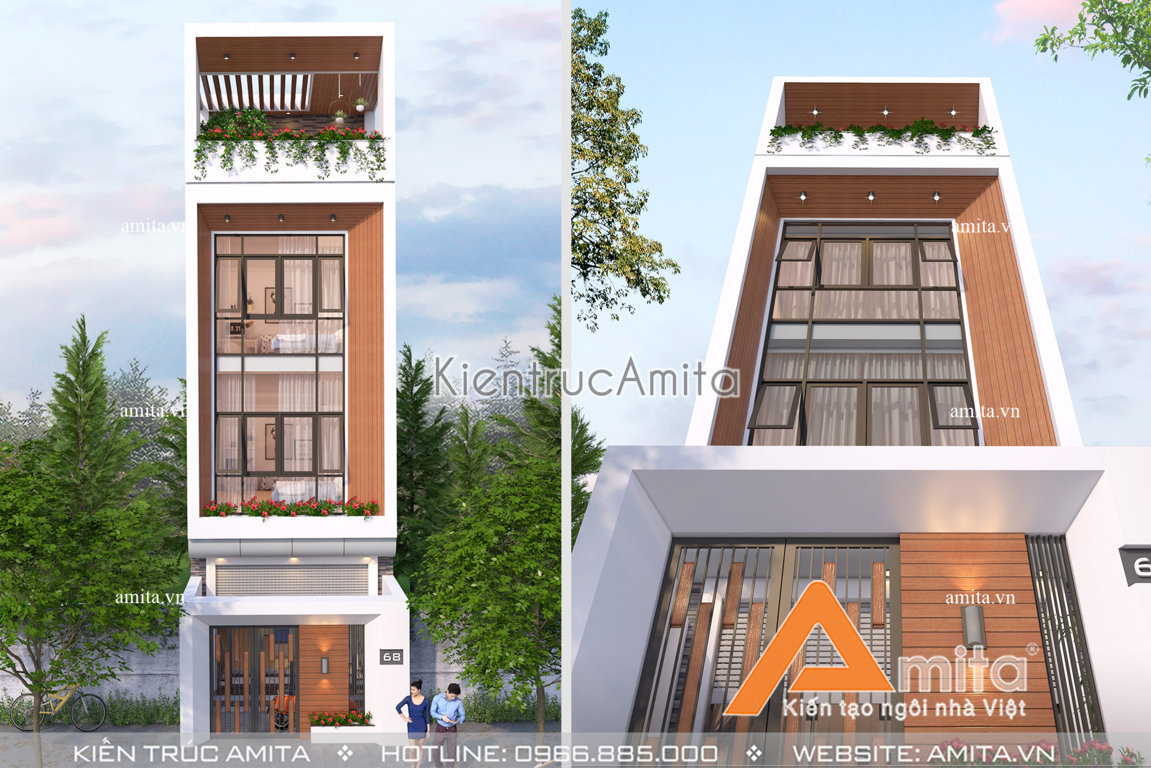 Thiết kế nhà ống 50m2 phong cách hiện đại