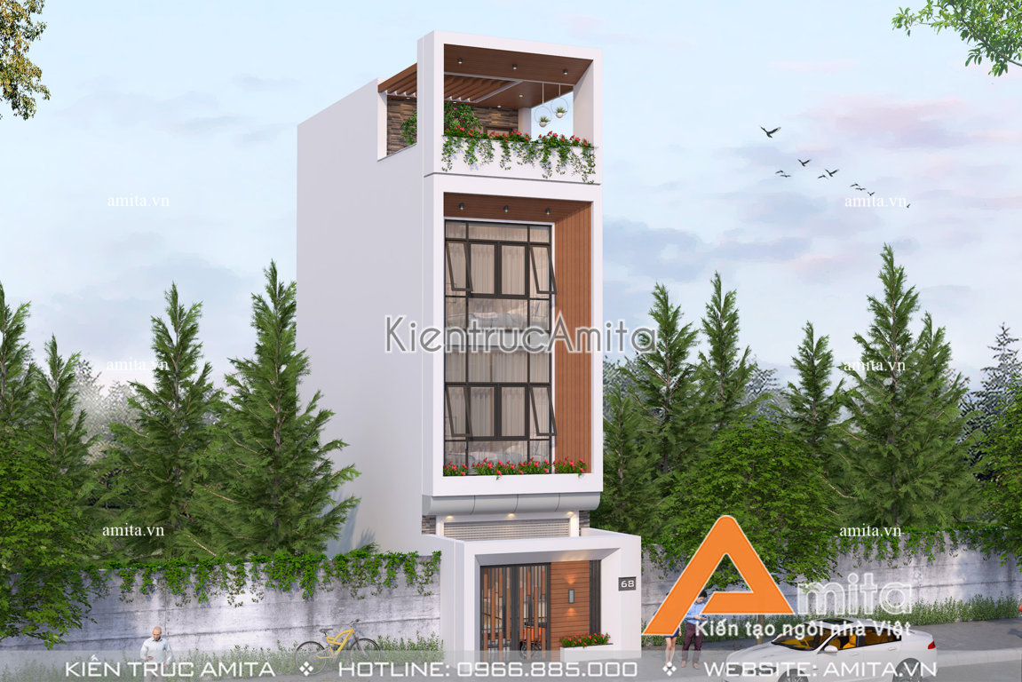 Thiết kế nhà ống 50m2 phong cách hiện đại