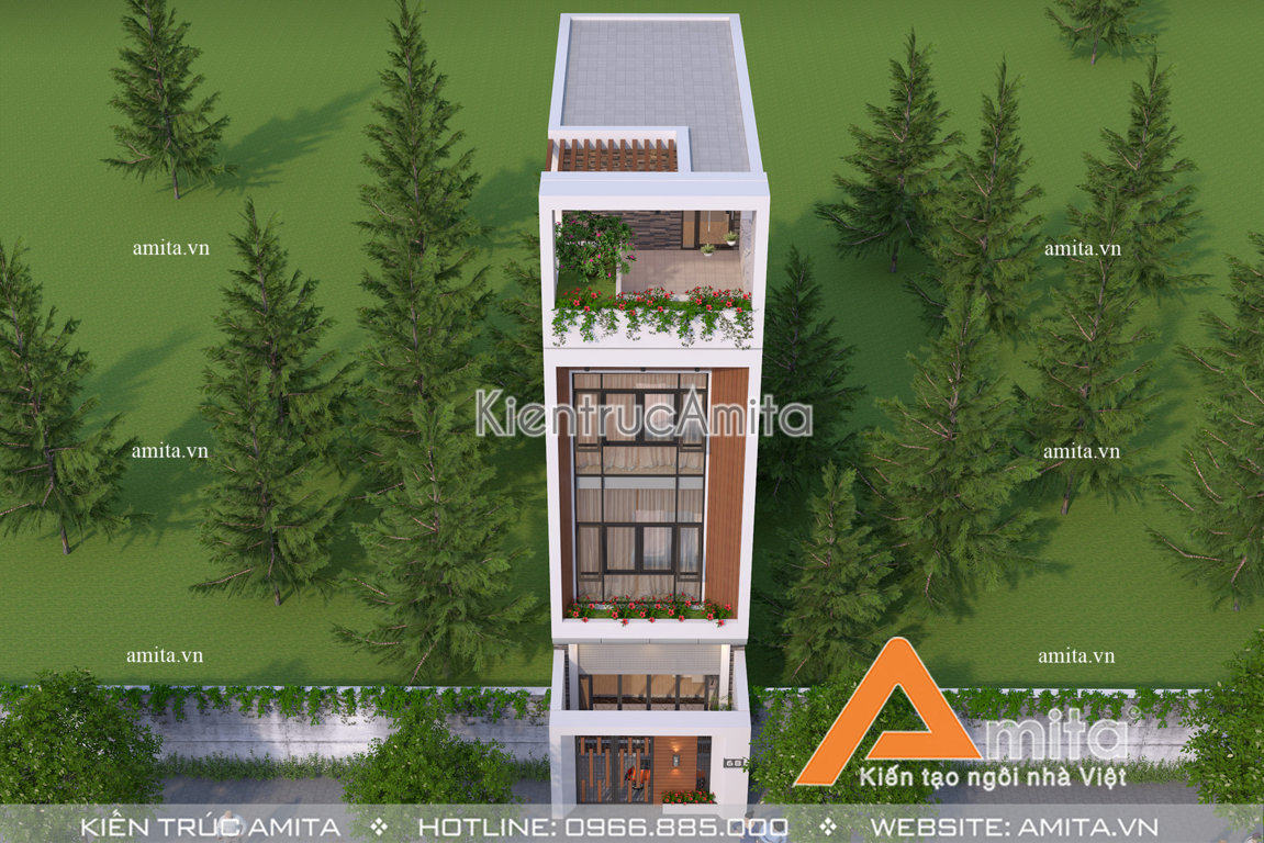 Thiết kế nhà ống 50m2 phong cách hiện đại